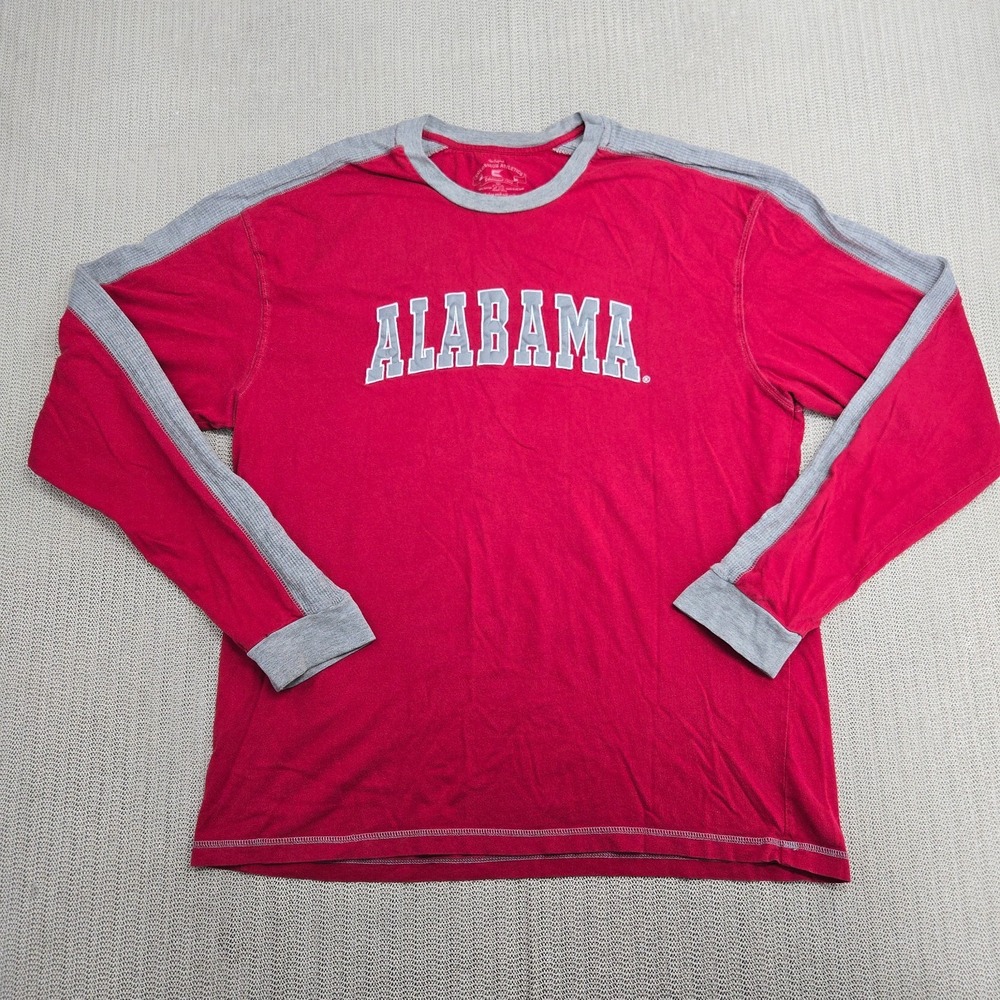 Colosseum Alabama Crimson Tide Shirt Mens 2XL Red Embroidered Spellout Football
